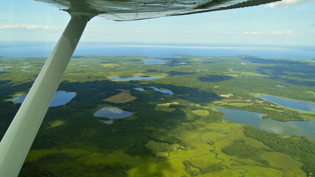 Airplane Landscape View