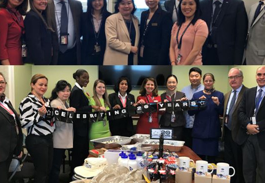Celebration at JFK