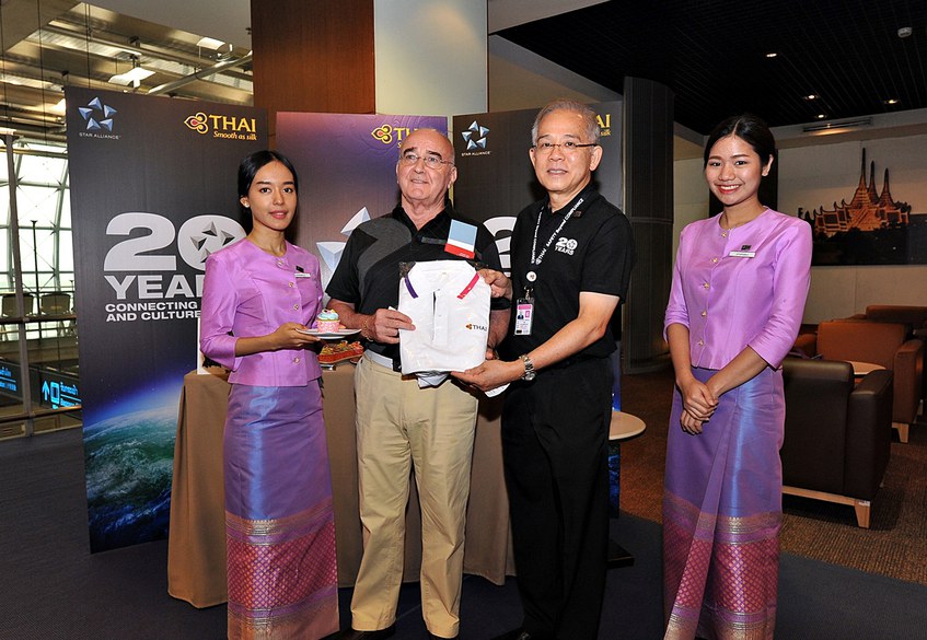 Thai Airways Lounge Celebrations