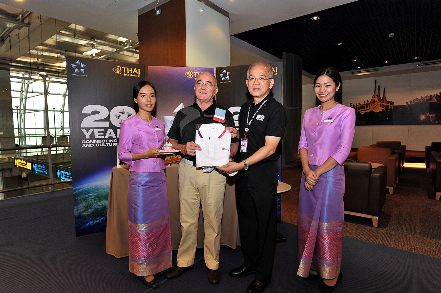 Thai Airways Lounge Celebrations