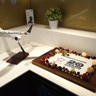 Celebration of the Star Alliance 20th Anniversary in the lounge at CDG
