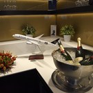 Celebration of the Star Alliance 20th Anniversary in the lounge at CDG