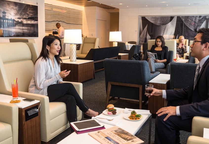 The First Class experience in Star Alliance Lounge LAX