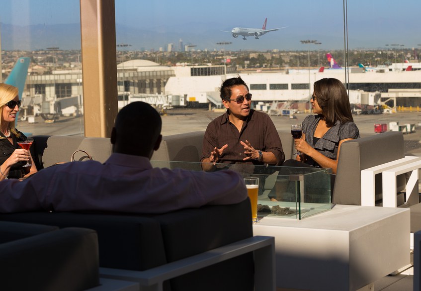 Star Alliance lounge in LAX – Roof terrace