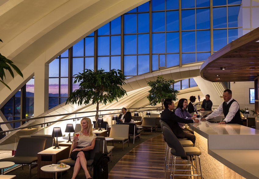 Star Alliance lounge in LAX - Overview internal shot public