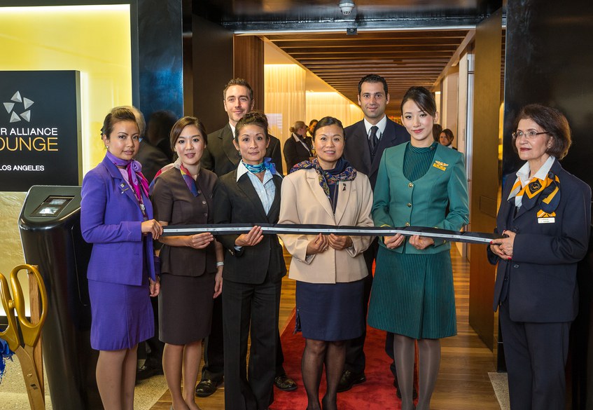 The Star Alliance lounge opening, LAX public
