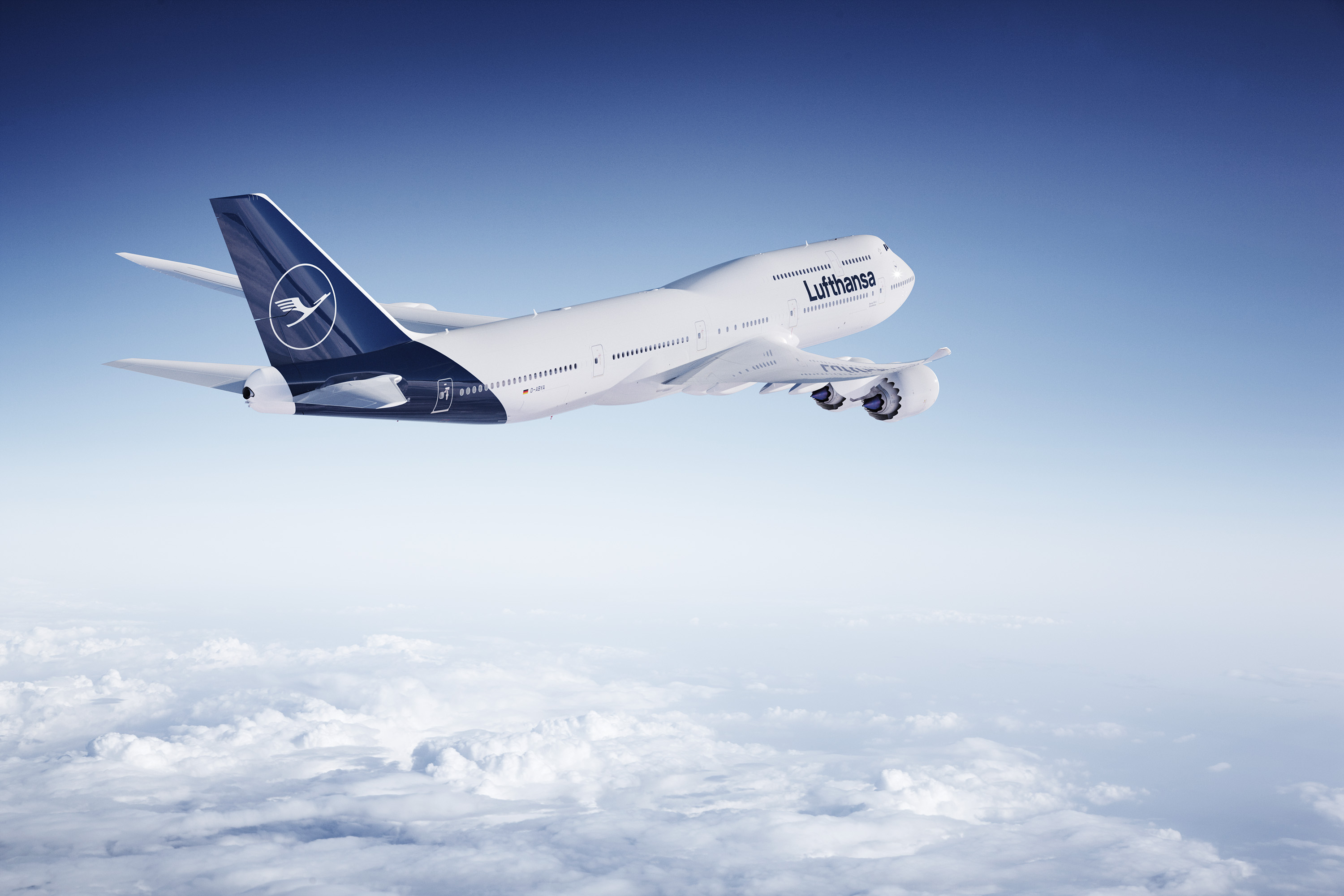 LH: first 747 with new livery