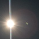 Solr eclipse from the sky with LH